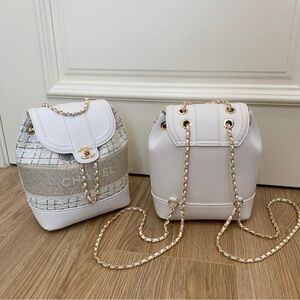 CLEARANCE Chanel VIP Gift Dark Blue Backpack With Chain